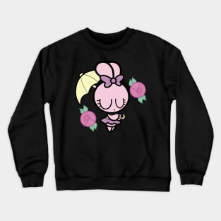 Pink Umbrella Bunny Crewneck Sweatshirt